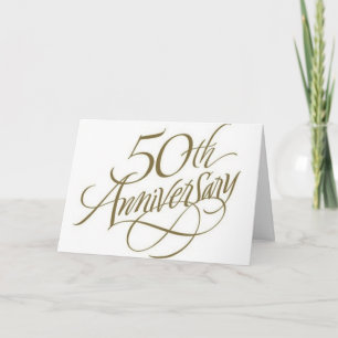 Tarjeta Deseos de aniversario de bodas número 50