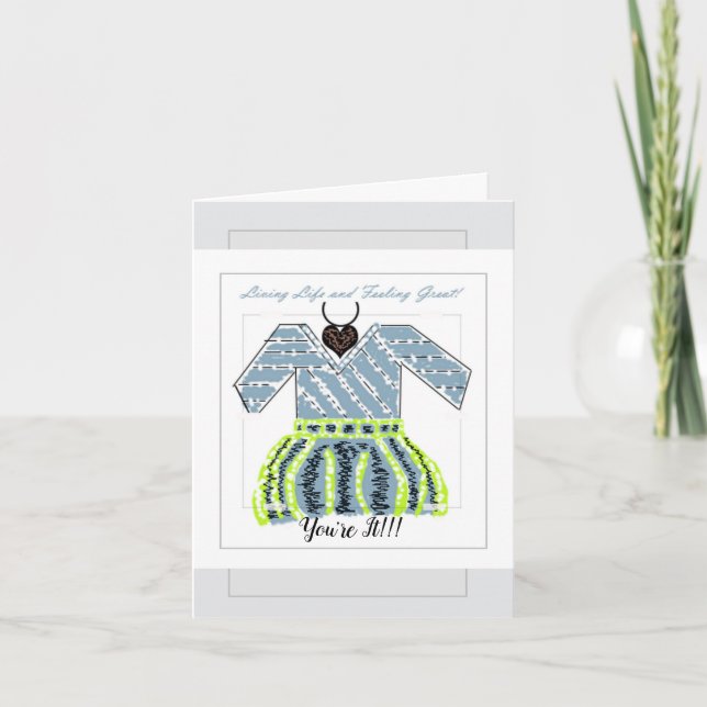 Tarjeta Deseos de Bienestar Felicitación (Anverso)