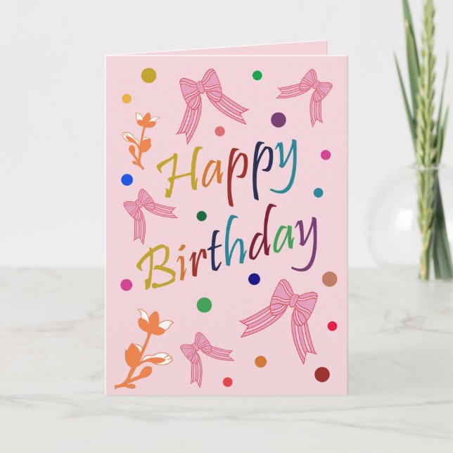 Tarjeta Deseos de cumpleaños (Anverso)