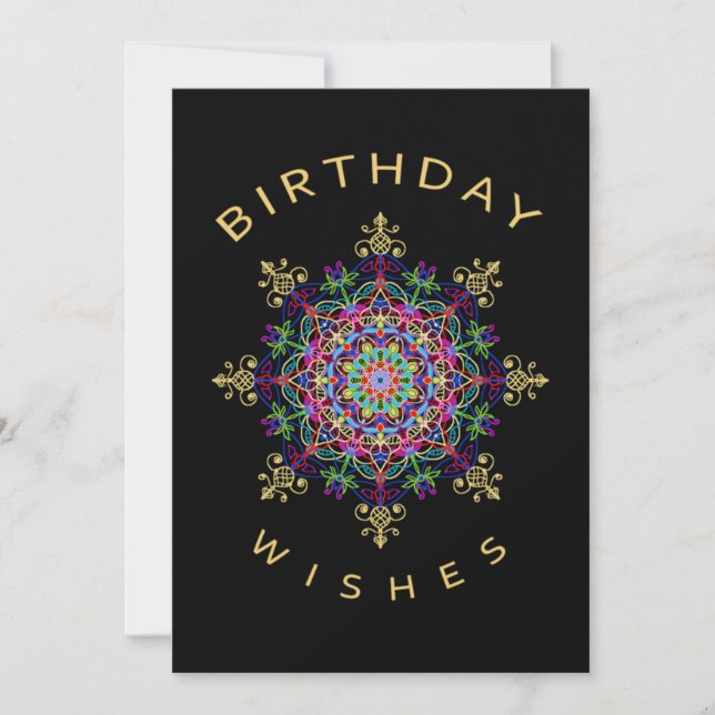 Tarjeta Deseos de cumpleaños (Anverso)
