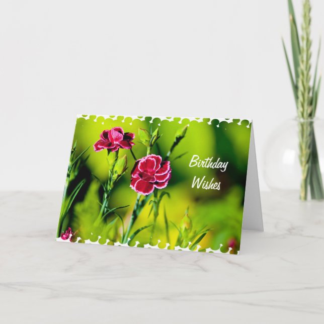 Tarjeta Deseos de cumpleaños (Anverso)
