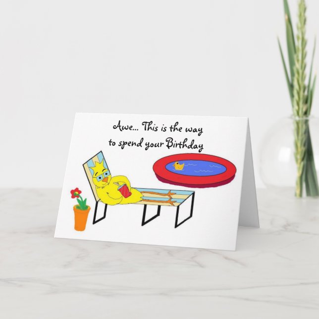 Tarjeta Deseos de cumpleaños (Anverso)