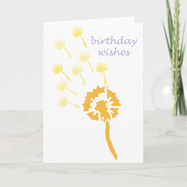 Tarjeta Deseos de Cumpleaños (Anverso)