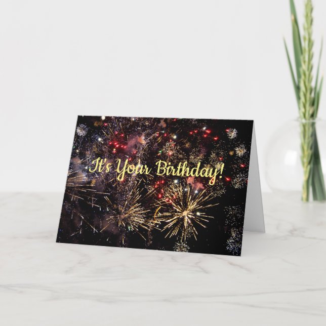 Tarjeta Deseos de cumpleaños celebrados (Anverso)