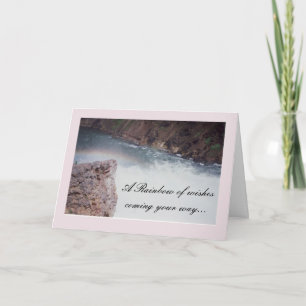 Tarjeta Deseos de cumpleaños con arcoiris