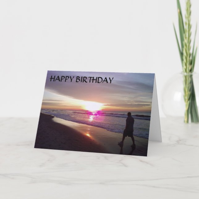 TARJETA DESEOS DE **CUMPLEAÑOS** DE ALBA A OCASO (Anverso)