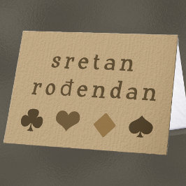 Tarjeta Deseos de cumpleaños de Bosnia