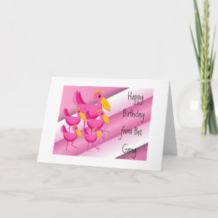Tarjeta Deseos De Cumpleaños De La Banda