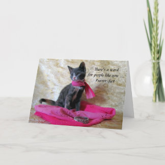 Tarjeta Deseos de cumpleaños de la princesa Tiana Cat