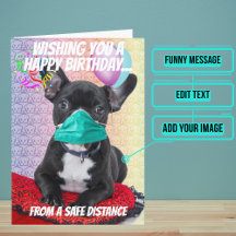 Deseos de cumpleaños de un perro a distancia