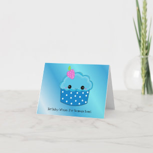 Tarjeta Deseos de cumpleaños del pastel