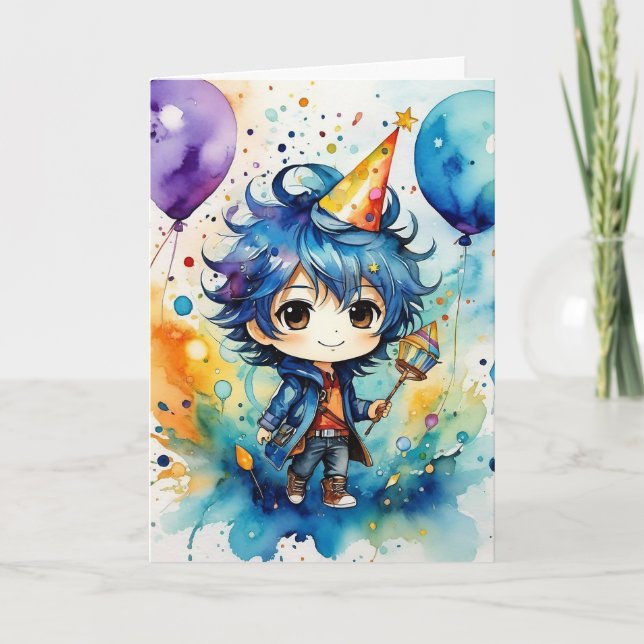Tarjeta Deseos de cumpleaños desde el Pequeño Explorador (Anverso)