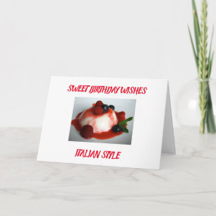 TARJETA *DESEOS DE CUMPLEAÑOS DULCES PARA TI* ESTILO ITALI