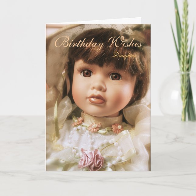 Tarjeta Deseos de Cumpleaños Hija (Anverso)