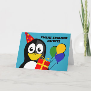 Tarjeta Deseos de cumpleaños Imini emandi kuwe en Xhosa