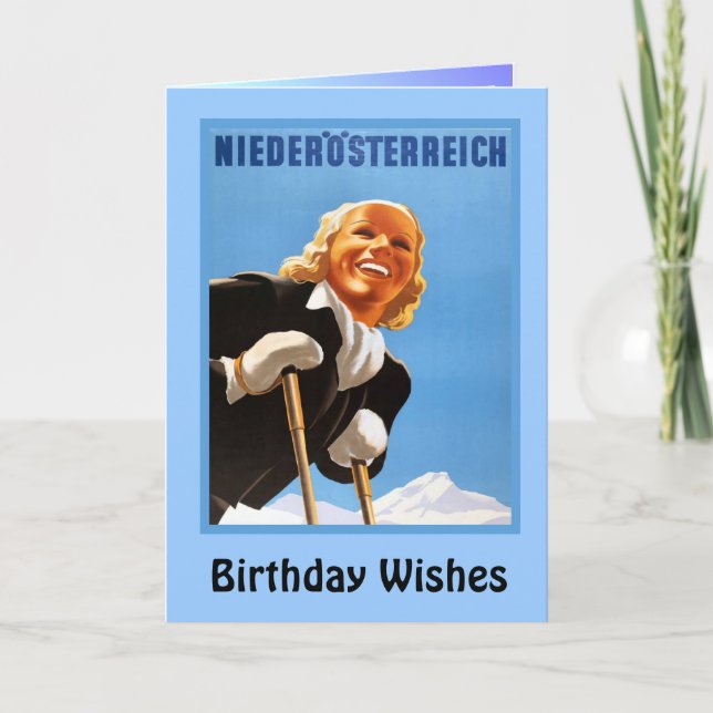 Tarjeta Deseos de cumpleaños, Nierderosterreich (Anverso)