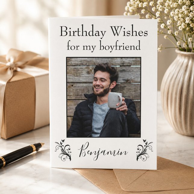 Tarjeta Deseos de cumpleaños para mi novio (Subido por el creador)