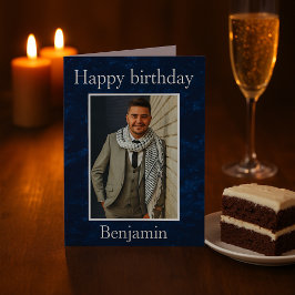 Tarjeta Deseos de cumpleaños por su foto