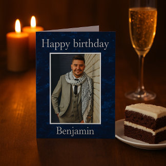 Tarjeta Deseos de cumpleaños por su foto