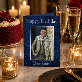 Tarjeta Deseos de cumpleaños por su foto