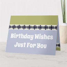 Tarjeta Deseos De Cumpleaños Sólo Para Ti