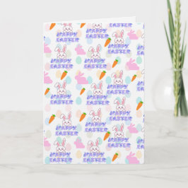 Tarjeta Deseos de Felicitación de Pascua para todos los co