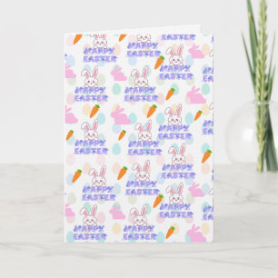 Tarjeta Deseos de Felicitación de Pascua para todos los co