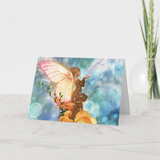 Tarjeta Deseos de hadas (Anverso)