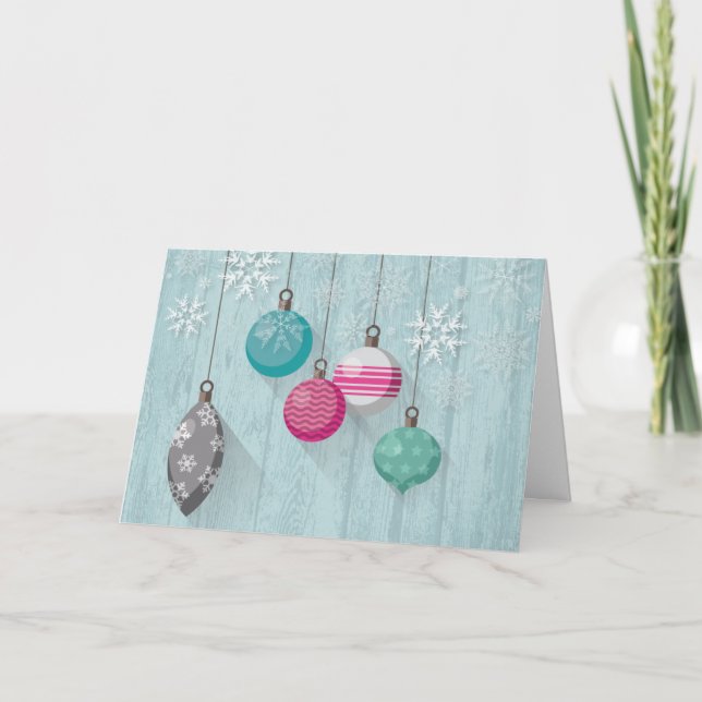 Tarjeta Deseos de los navidades (Anverso)