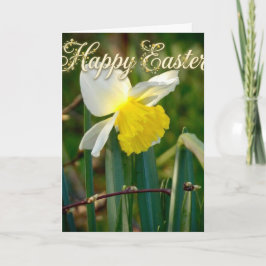 Tarjeta Deseos de narciso y Pascua