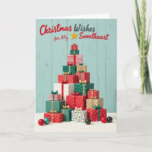 Tarjeta Deseos de Navidad para mi amor