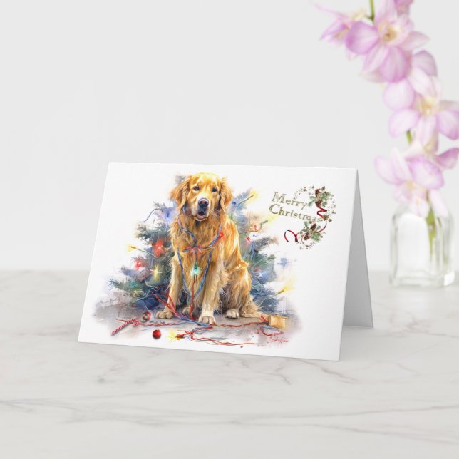 Tarjeta Deseos de navidades en Navidades deslumbrados (Orquídea)