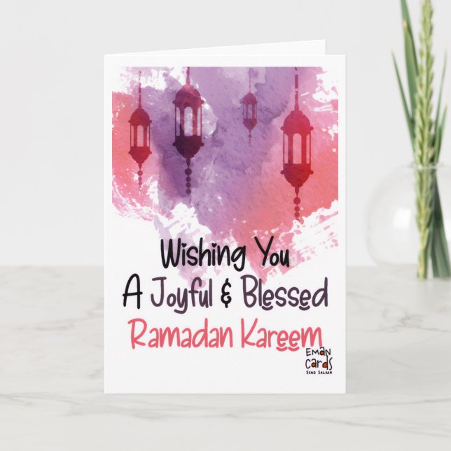 Tarjeta Deseos de Ramadán (Anverso)