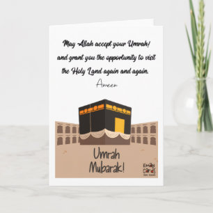 Tarjeta Deseos de Umrah Mubarak