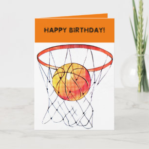 TARJETA DESEOS DEL BALONCESTO