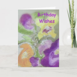 Tarjeta Deseos del cumpleaños