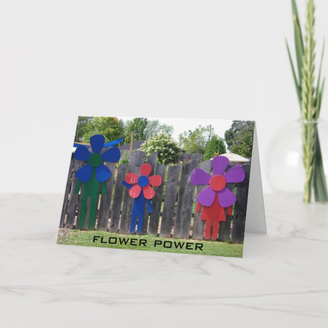 TARJETA DESEOS DEL CUMPLEAÑOS DE ENERGÍA DE FLORES (Anverso)