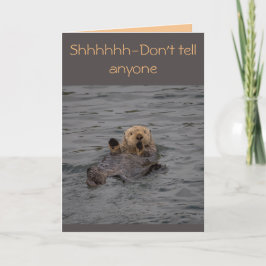 Tarjeta Deseos del cumpleaños de la nutria