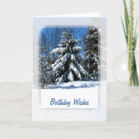 Deseos del cumpleaños del árbol Nevado