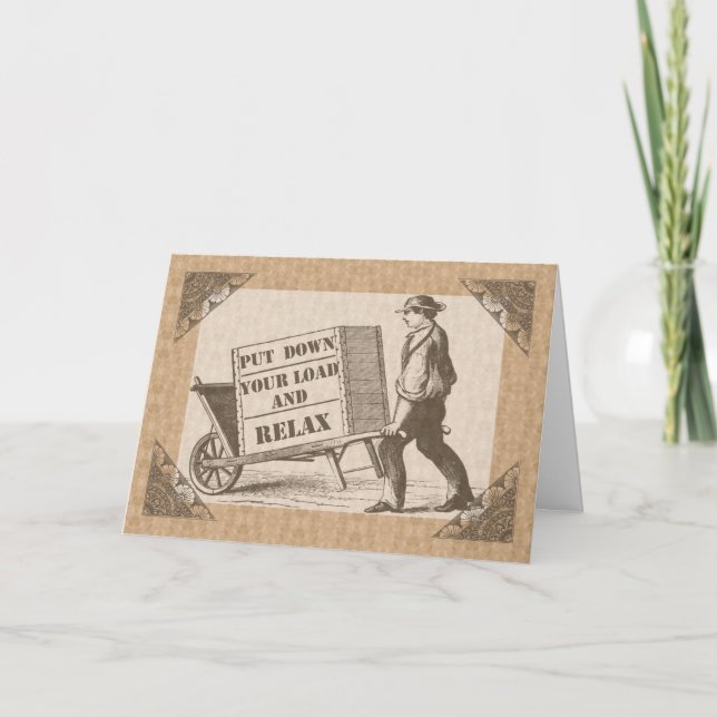 Tarjeta Deseos del Día del Trabajo (Anverso)