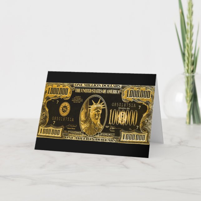 Tarjeta Deseos del Millón de Dólares (Anverso)