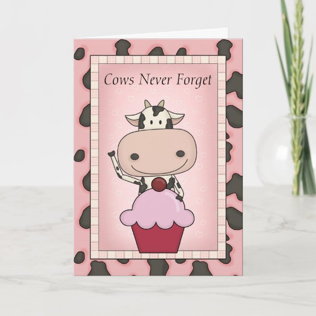 Tarjeta Deseos divertidos de cumpleaños orgánicos (Anverso)