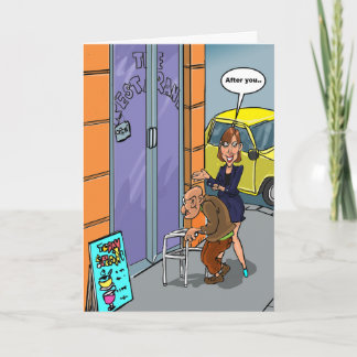 Tarjeta Deseos divertidos del cumpleaños - edad antes de