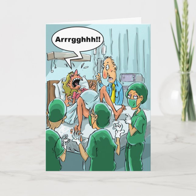 Tarjeta Deseos divertidos del cumpleaños - su mamá (Anverso)