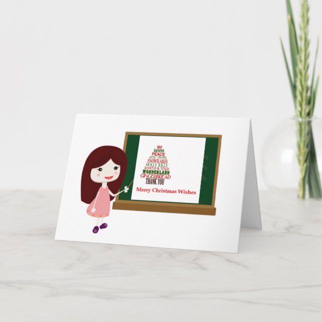 TARJETA DESEOS ESPECIALES DE UN **PROFESOR** (Anverso)