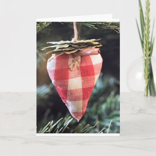 TARJETA **DESEOS FESTIVOS DE LOS NAVIDADES** (Anverso)