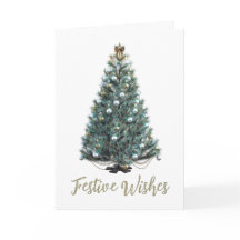Deseos festivos. Diseño de árbol de Navidad