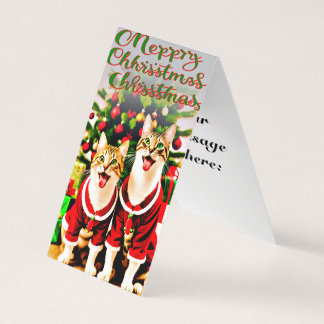 Tarjeta Deseos festivos para la hermana del gato amante de