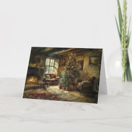 Tarjeta Deseos más cálidos para un Navidad alegre