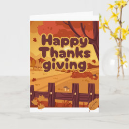 Tarjeta Deseos sinceros de Acción de Gracias